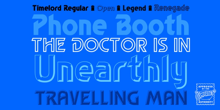CC Timelord Open Font preview